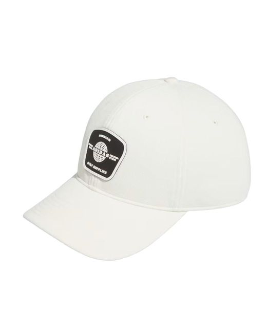 Adidas White Pique Hat Cap For One Size Adjustable for men