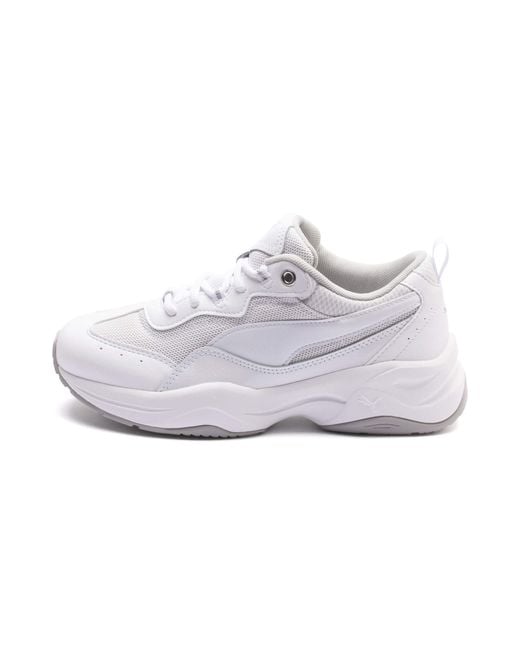 PUMA Cilia Patent Sneaker White-Silver-Gray Violet 5