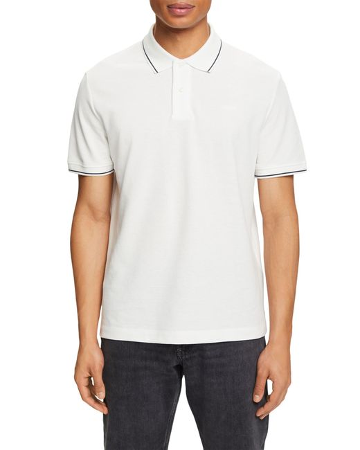 Esprit White 024ee2k333 Polo Shirt for men