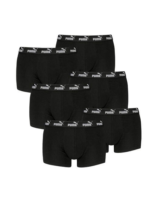 PUMA Boxershorts Trunks Basic Elements aus Baumwolle mit Elasthan in Black für Herren