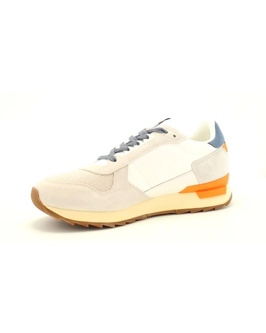 Napapijri White Np0a4i79 Sneakers With Laces In Suede/fabric for men