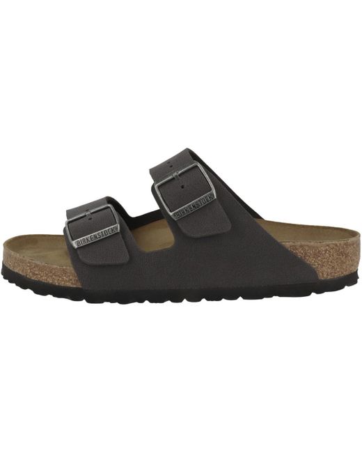 Birkenstock Black Erwachsene Sandale Arizona Birko-Flor Nubuk normal Dunkelgrau 40