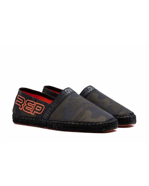 Replay Black Cabo Military Loafer for men