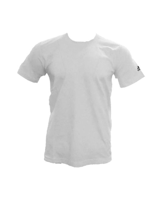 Adidas Gray Event Tee Sports Casual T-shirt S White for men