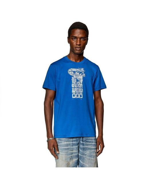 T-DIEGOR-K68 Maglietta di DIESEL in Blue da Uomo