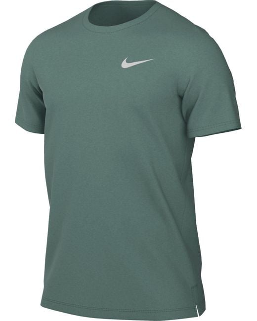 Herren Dri-fit Miler Breathe SS Top Nike de hombre de color Green