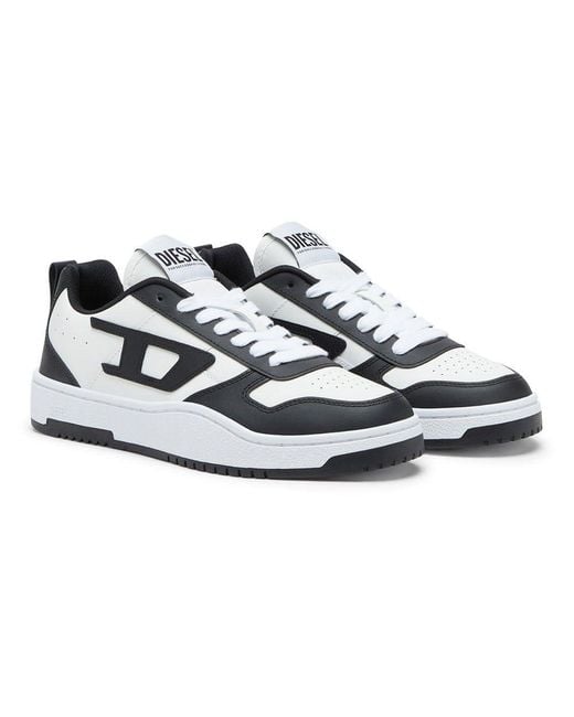 DIESEL White S-ukiyo V2 Low Gymnastics Shoe for men