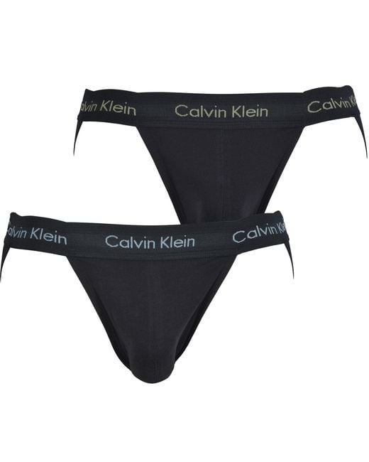 Jock Strap 2 Unidades Suspensorio Calvin Klein de hombre de color Negro |  Lyst