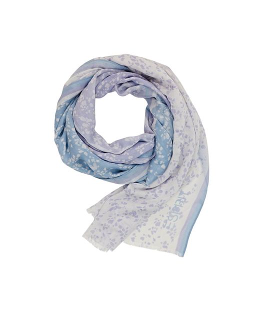 Esprit Blue Leichter Schal mit Print