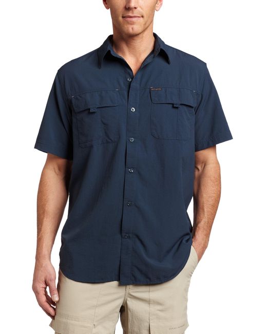 Columbia Blue Silver Ridge Short Sleeve Shirt for men
