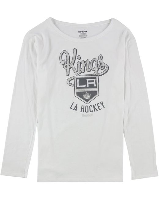 Reebok White S Kings La Hockey Graphic T-shirt