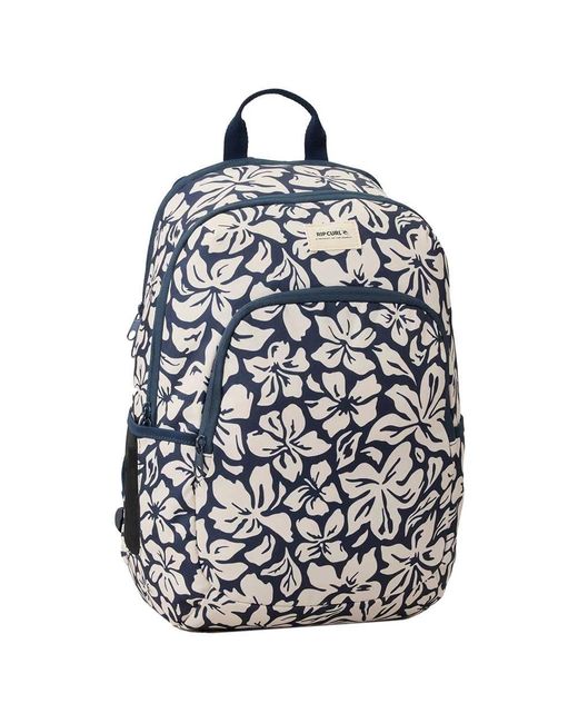 Zaino da ragazza ozono 30L | Borsa scolastica CM1 CM2 Collegio | Poliestere riciclato | 49 x 32 x 22 cm | Stampa marina/ecru di Rip Curl in Blue da Uomo