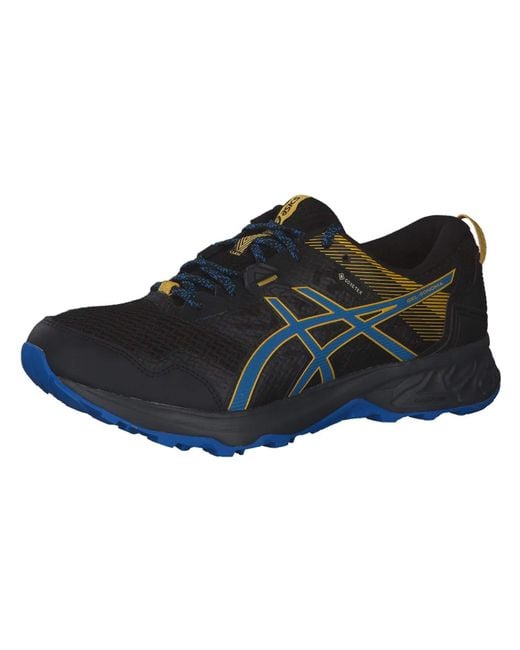 Asics S Gel Sonoma 5 Gtx Road Running Shoes Trainers Black/dark Blue 9.5 for men