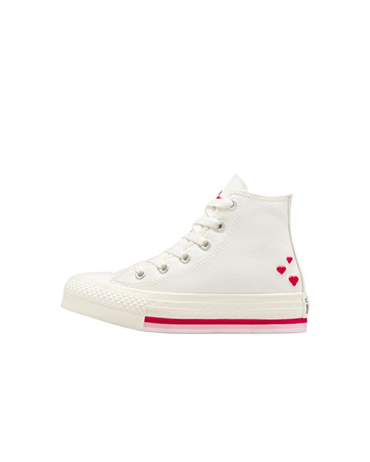 Scarpe Chuck Taylor all Star Lift Valentine's Day Platform Taglia 33 Codice A10717C Beige di Converse in White