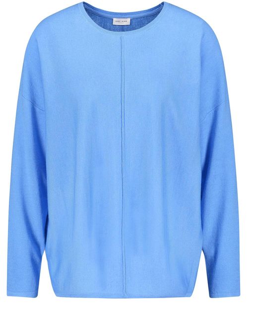 Gerry Weber Blue Pullover aus Softer Wolle Langarm