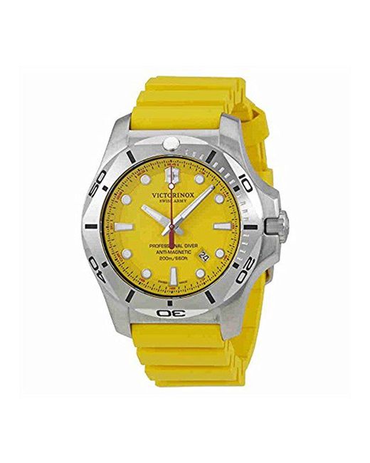Victorinox Swiss Army Inox Professional Dive Watch 241735 in Yellow for ...