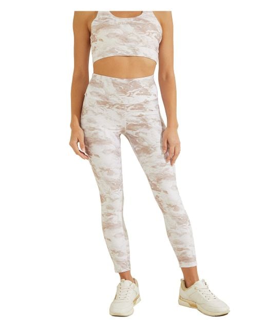 Guess Multicolor Active Marble Print Leggings