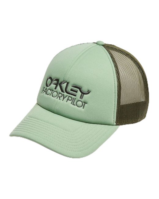 Oakley Green Factory Pilot Trucker Hat Cap for men