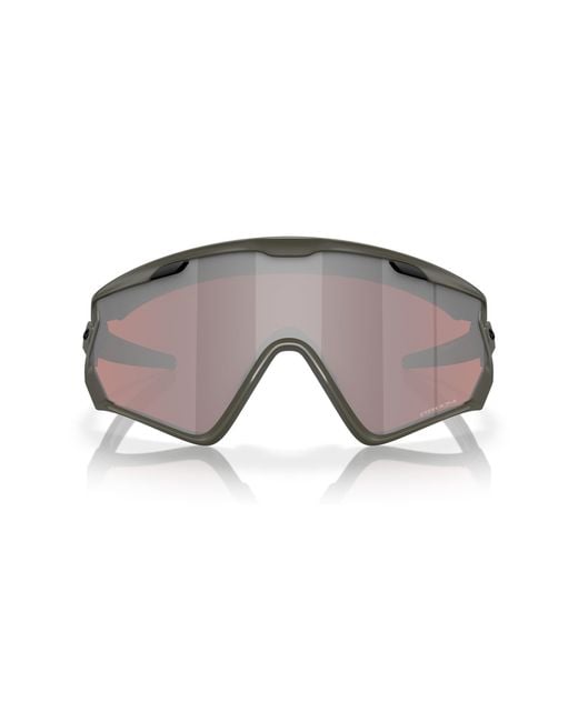 Oakley Black Oo9418 Wind Jacket 2.0 Rectangular Sunglasses