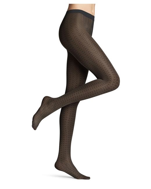 Falke Black Strumpfhose Mystical Wave 20 DEN W Ti transparent gemustert 1 Stück