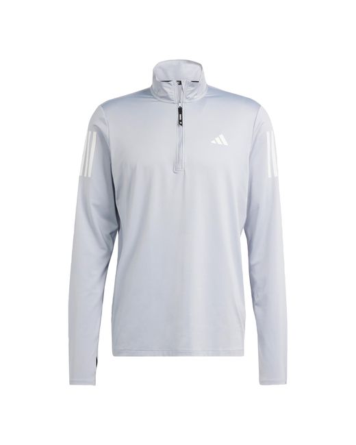 Adidas Own The Run Half-zip Jacket in het Blue voor heren