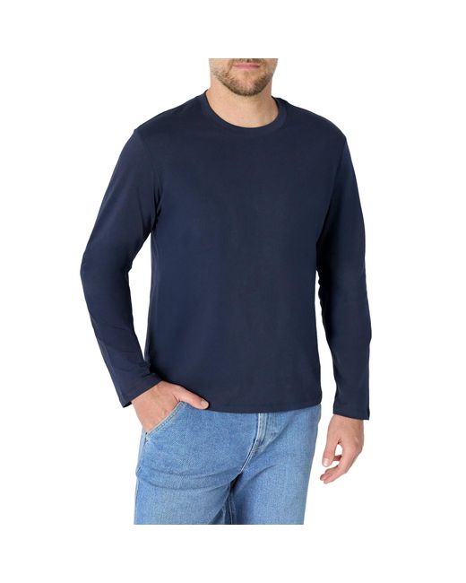 T-shirt a maniche lunghe con vestibilità comoda Uomo di Amazon Essentials in Blue da Uomo