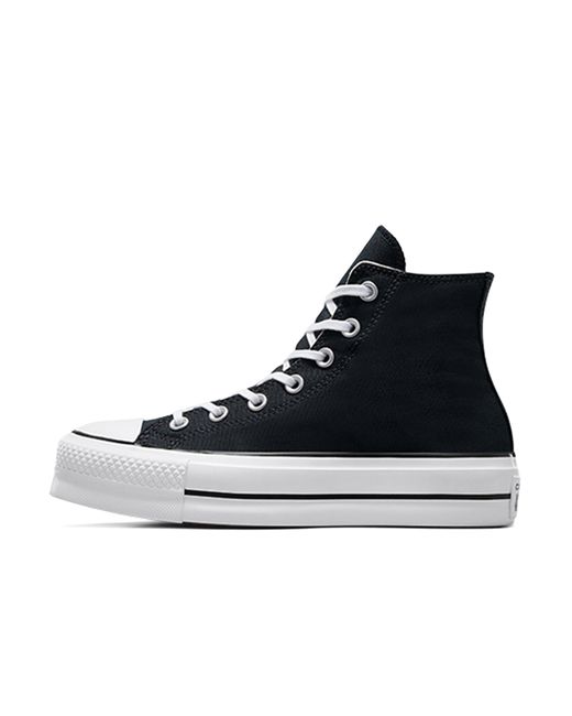 Converse Hoge Sneakers Voor Chuck Taylor All Star Canvas Platform High in het Black
