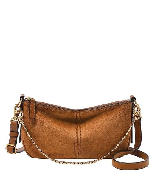 Fossil Brown Jolie Baguette Bag