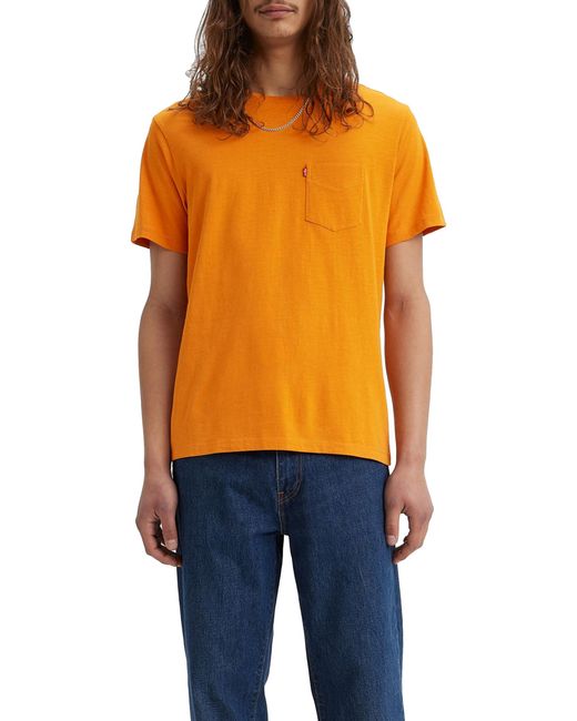 Short Sleeve Classic Pocket Tee Levi's de hombre de color Orange