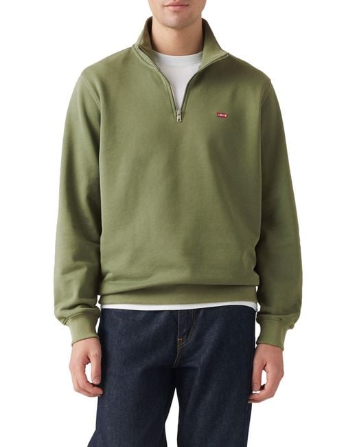 Original HM 1/4 Zip Maillot de survêtement Levi's pour homme en coloris Green