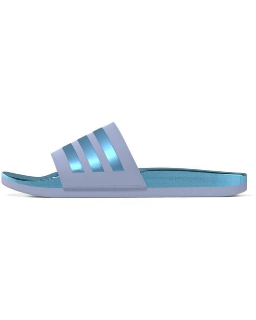 Adidas Blue Adilette Comfort Sandalen Slide