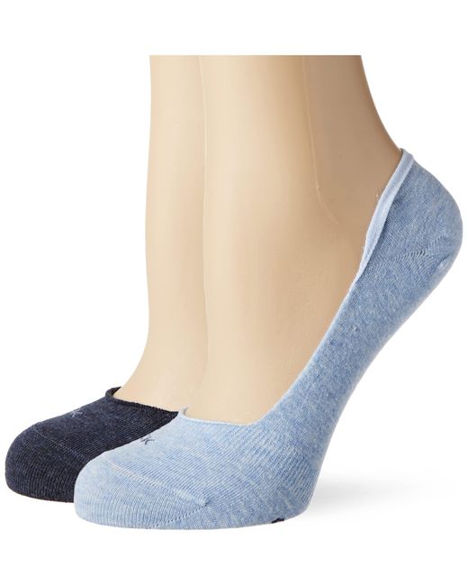 Calvin Klein Blue Low Cut Footie Socks