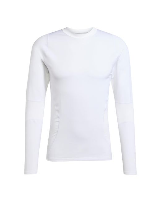 Adidas White Techfit Cold.rdy Long-sleeve Top for men