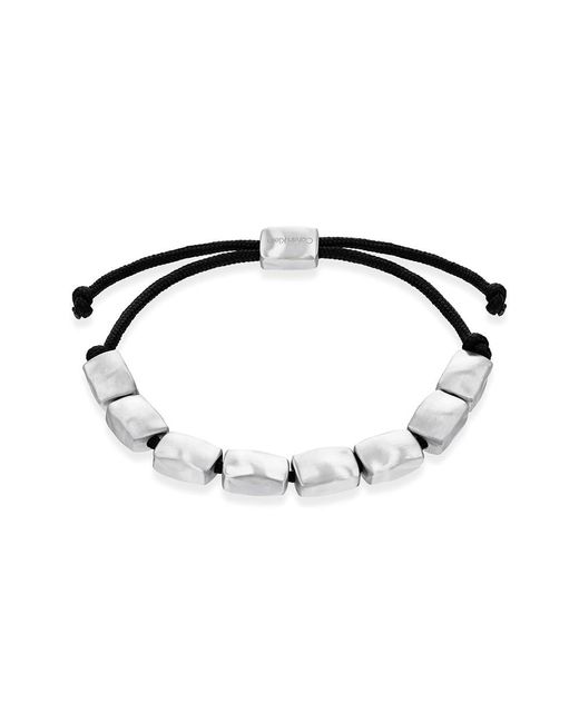 Calvin Klein Ck Metallic Waves Collectie Armband In Roestvrij Staal - 35100035, Eén Maat, Roestvrij Staal, Geen Edelsteen in het Black voor heren