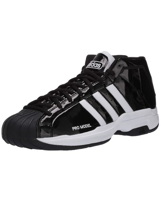 adidas pro model black and white