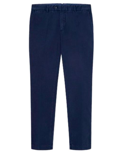 Hackett Blue Gmd Texture Chino Trouser for men