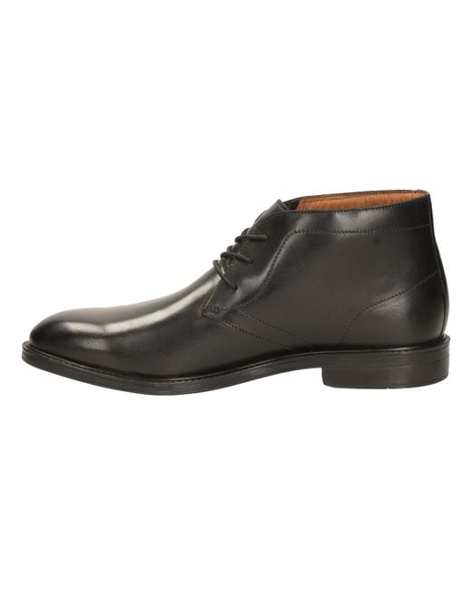 Clarks Leather Chilver Hi Gtx Ankle Boots in Black Black Leather (Black)  for Men - Save 29% | Lyst UK