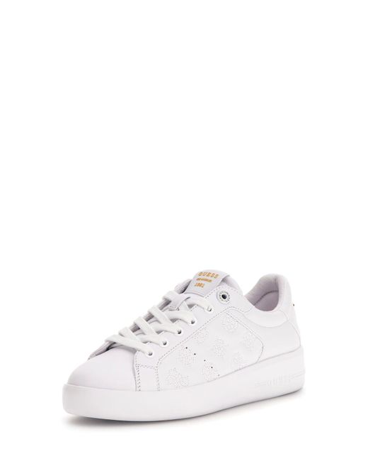 Guess Sneakers Van 100% Pu-leer in het White