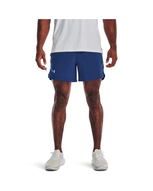 Under Armour Blue Launch Stretch Woven 5-inch Shorts for men