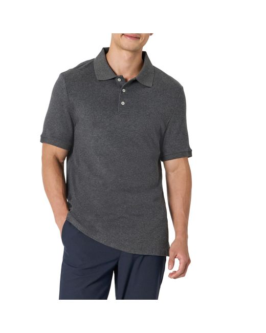 Amazon Essentials Interlock -Poloshirt in Gray für Herren