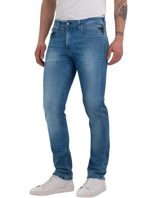 Replay Blue Men's Jeans With Stretch for men