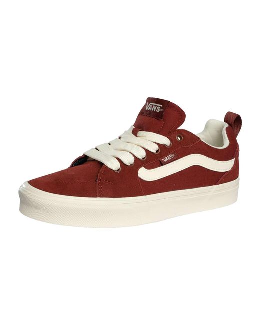 Baskets en Daim À Lacets Épais Filmore Vans pour homme en coloris Red