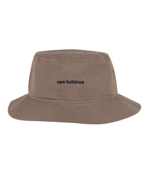 New Balance Brown , , Lightweight Cotton Bucket Hat, Everyday Casual Wear, One Size Fits Most, Mushroom