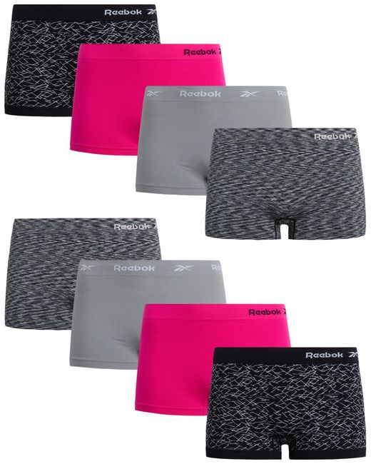 Reebok Pink Underwear – 8 Pack Plus Size Seamless Brief