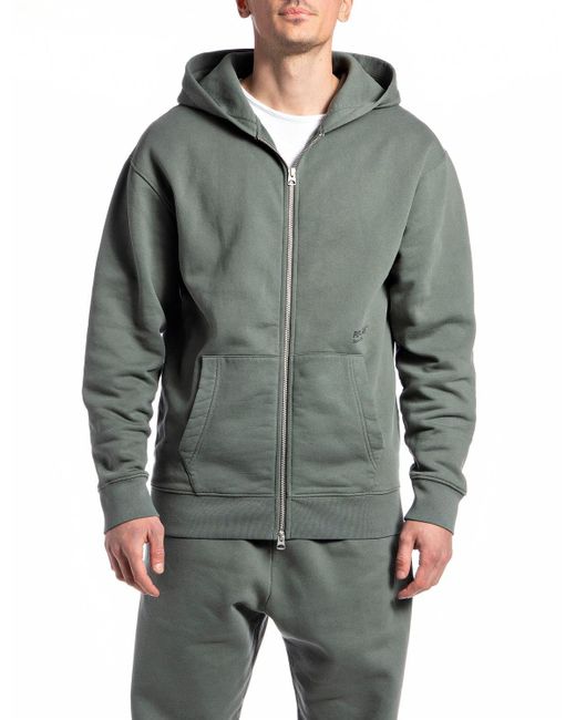 Replay Gray M6268 Hooded Sweatshirt for men