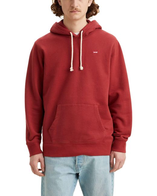 Levi's Hoodie Sweatshirt Brick Red für Herren