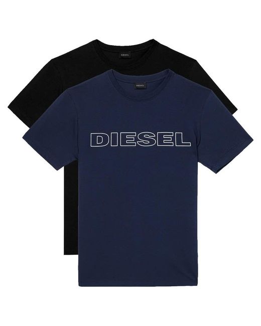 DIESEL Blue Umlt-jake Twopack T Shirt for men