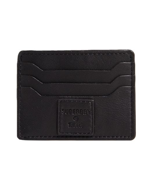 Superdry Black Key Ring Set Travel Accessory Envelope Card Holder