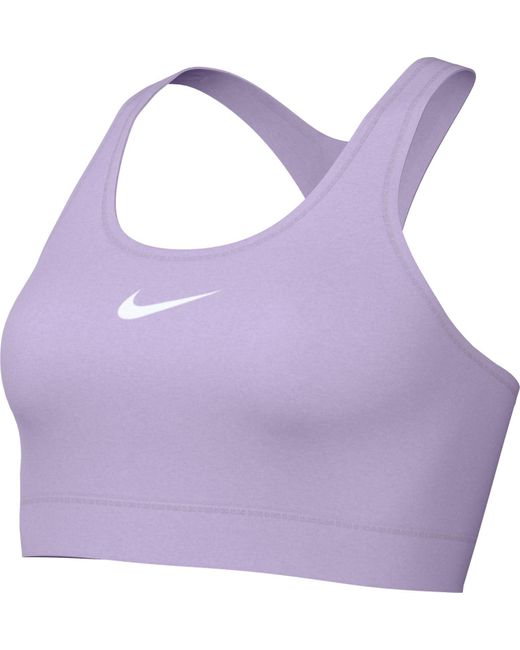 Damen Swsh Med SPT Bra Reggiseno Sportivo di Nike in Purple