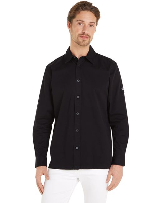 Calvin Klein Hemd Badge Shirt Freizeithemd in Black für Herren